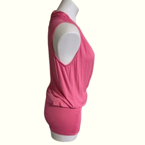 Lascana For Venus Sleeveless Surplice Dress Pink Size 4 - Picture 3 of 13